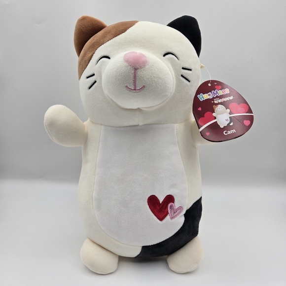 Squishmallows Other - NEW Squishmallows Hug Mees Cam Calico Cat Valentines Plush Stuffed Animal 12"
